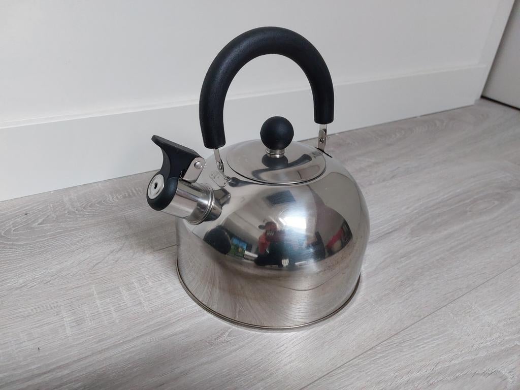 Roestvrijstalen fluitketel - nieuw, Metaal, Ophalen, Theepot/fluitketel, Nieuw