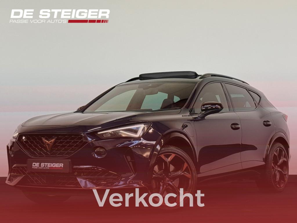Cupra Formentor 1.4 e-Hybrid VZ Copper Edition ACC Pano Memo, Gebruikt, 4 cilinders, Blauw, Leder en Stof