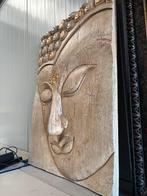 mooi houten wandpaneel Boeddha, Ophalen of Verzenden, Rechthoekig, Minder dan 50 cm