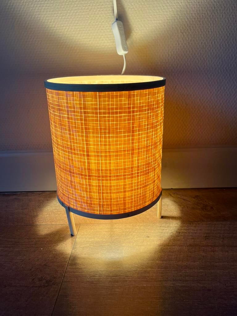 Nordlux trinidad bamboe tafellamp boho ibiza stijl, Ophalen of Verzenden, Zo goed als nieuw, Minder dan 50 cm