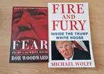 Boeken donald trump fire fury fear bob woodward michael wolf, Ophalen of Verzenden, Zo goed als nieuw, Nederland