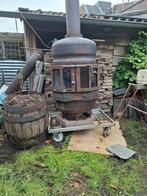 Buitenhaard / kachel RVS met lange schoorsteen, Ophalen