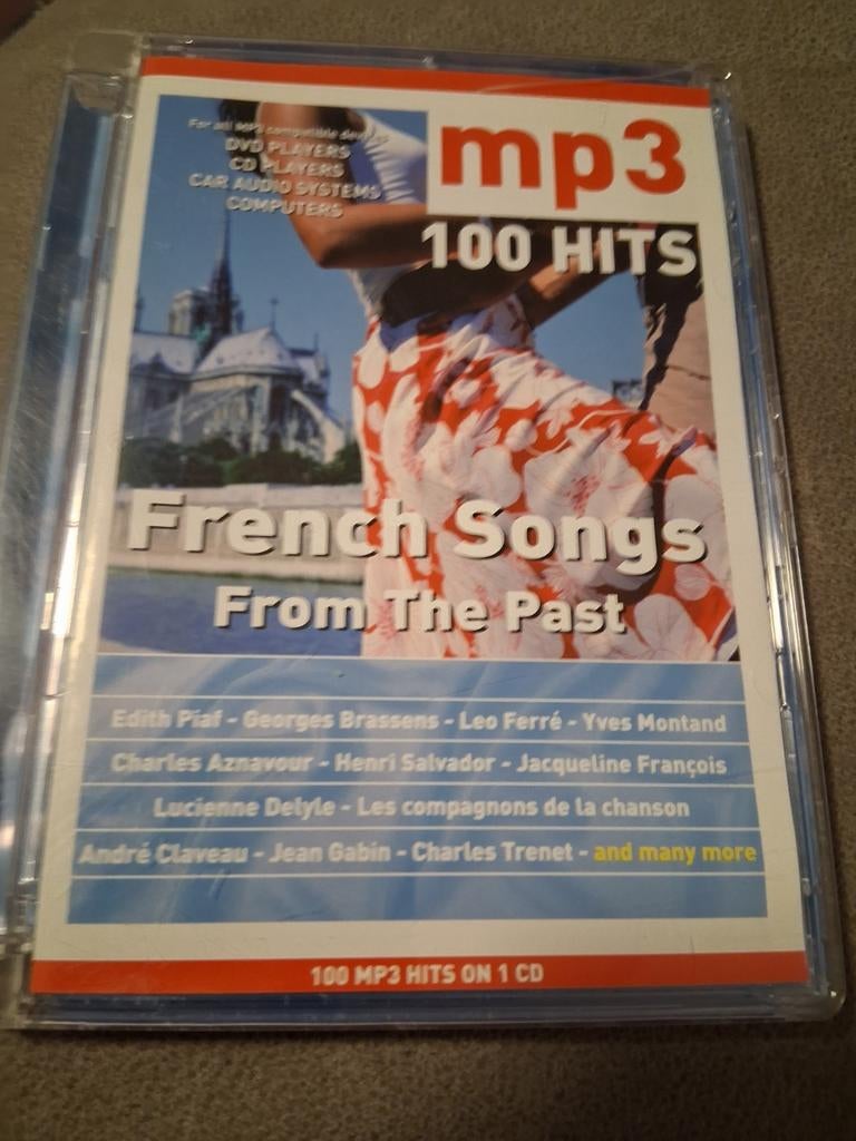 MP3 CD: 100 Franse Hits Uit Het Verleden, Ophalen of Verzenden, Zo goed als nieuw