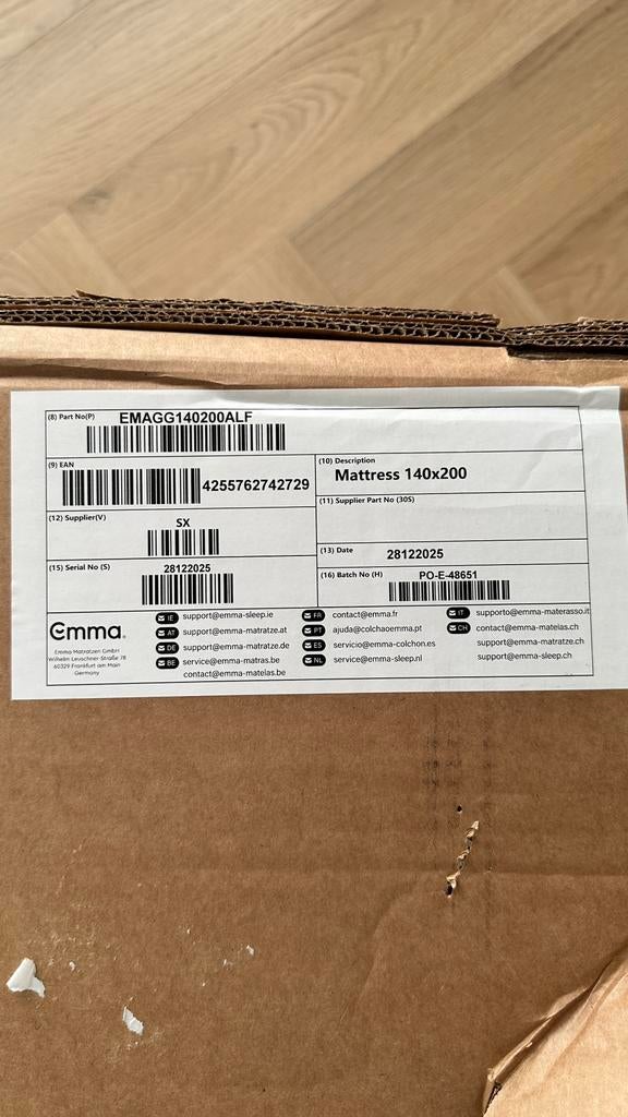 140x200 EMMA SLEEP 27CM | MATRTAS ORIGINAL ELITE | AIRGRID, Huis en Inrichting, Slaapkamer | Matrassen en Bedbodems, Ophalen, 140 cm