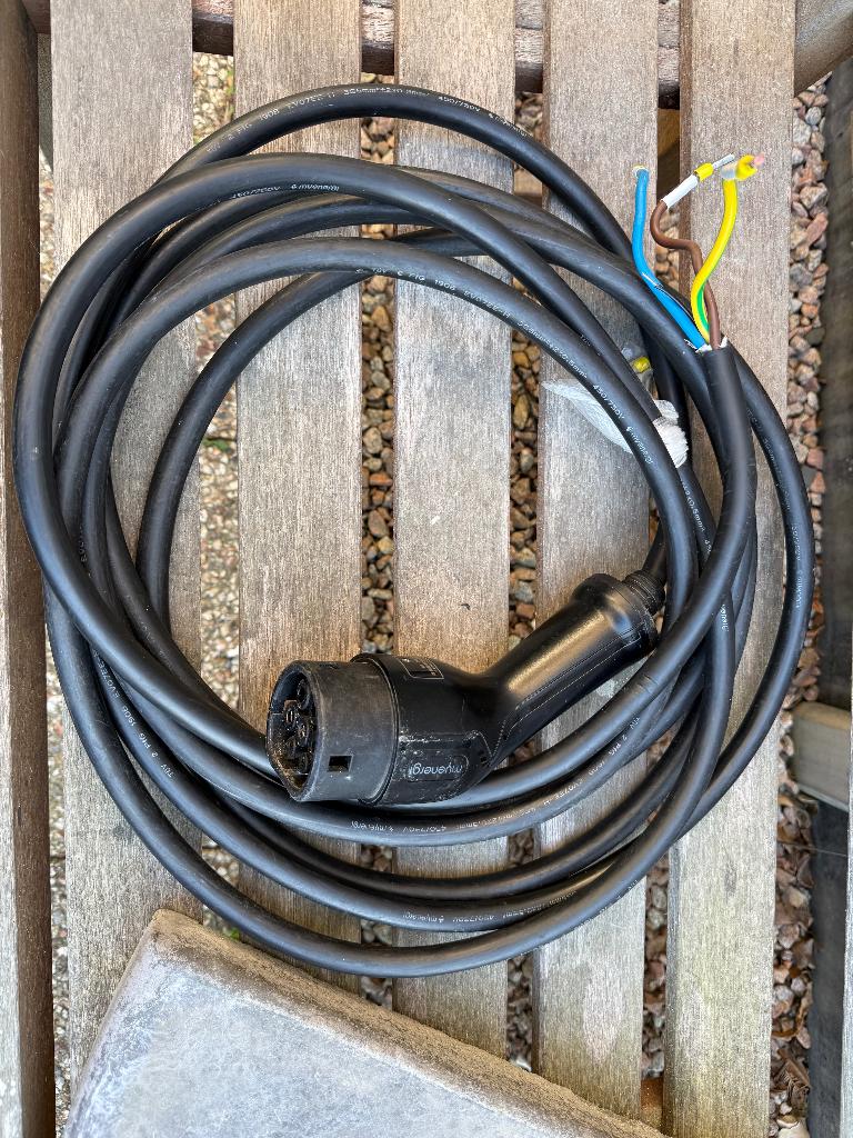 6.5 meter laadkabel Myenergi Zappi V2 32a 1-fase type 2, Ophalen of Verzenden, Gebruikt, Laadkabel