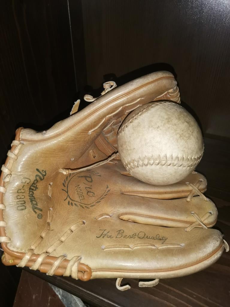 Vintage NSG pro honkbal handschoen, Ophalen of Verzenden, Gebruikt, Handschoen