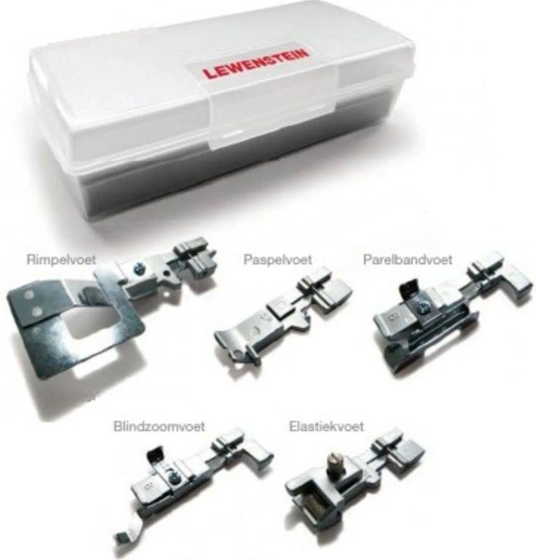 Lewenstein lockvoetenset compleet en nieuw, Hobby en Vrije tijd, Naaimachines en Toebehoren, Ophalen, Nieuw, Lockmachine, Lewenstein