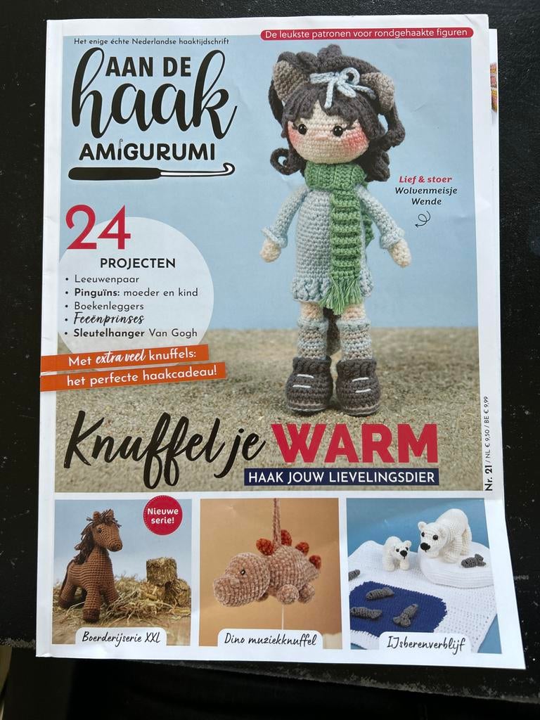 Aan de Haak Amigurumi Nr. 21 - 24 Haakprojecten, Ophalen of Verzenden, Zo goed als nieuw, Haken, Patroon of Boek