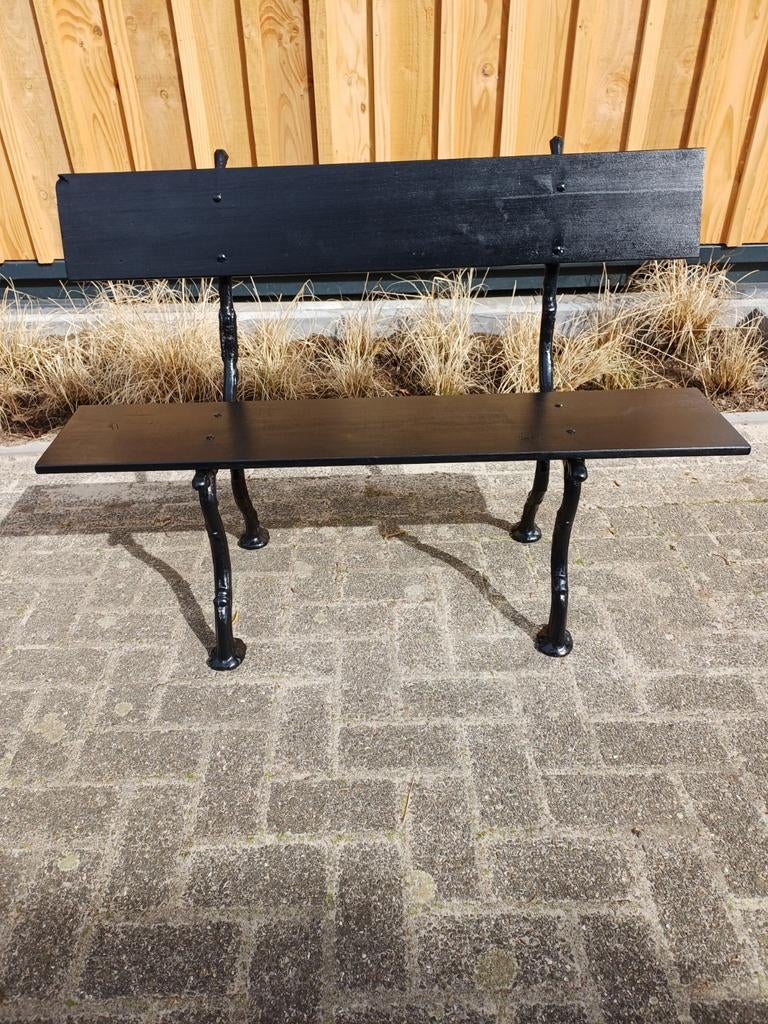 Gietijzeren tuinbank., Tuin en Terras, Ophalen, Metaal