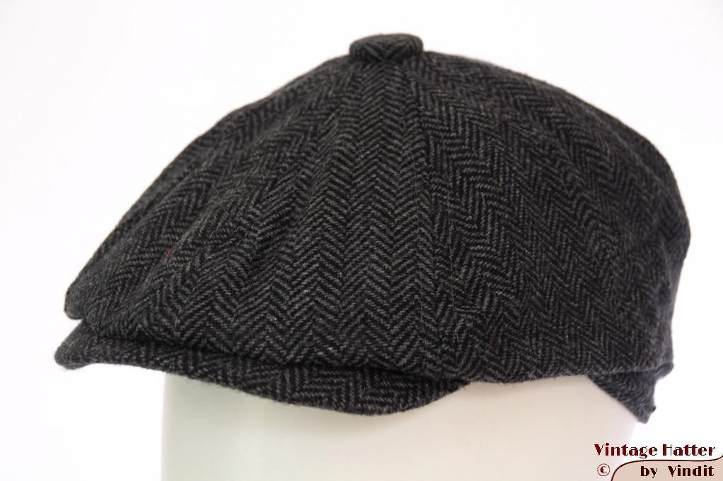 Paperboy pet Hawkins donker grijs vissengraat 54-56 nieuw, Kinderen en Baby's, Kinderkleding | Petten en Hoeden, Nieuw, Jongen of Meisje