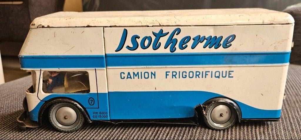 Joustra Blikken Speelgoed Vrachtwagen – Frankrijk jaren '50, Antiek en Kunst, Antiek | Speelgoed, Ophalen of Verzenden
