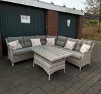 Prachtige Dining Loungeset Tuinset, Ophalen, Zo goed als nieuw, Wicker, Bank
