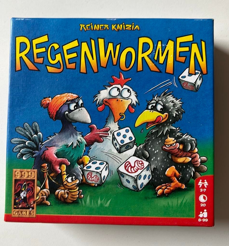 Regenwormen van 999 Games, Vijf spelers of meer, Ophalen of Verzenden, Zo goed als nieuw