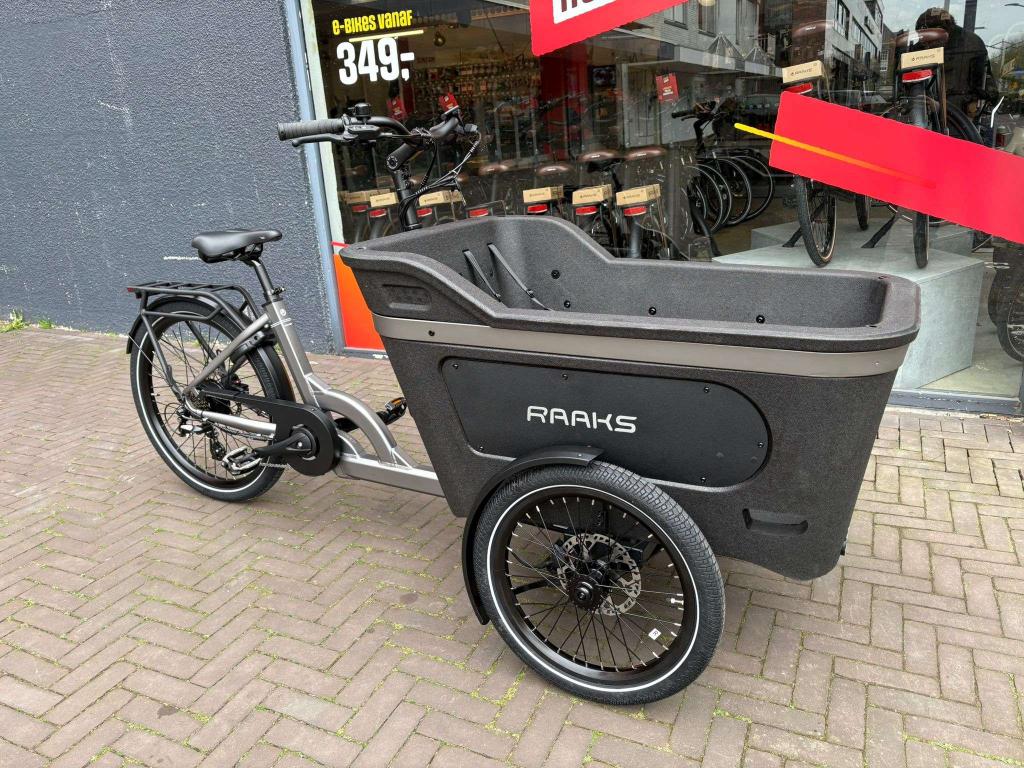 Fietshokje Hoofddorp: Raaks Rover Elektrische Bakfiets 3W, Fietsen en Brommers, Fietsen | Bakfietsen, 4 kinderen of meer, Huif