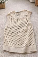 Labeldot gehaakte top maat 38, Maat 38/40 (M), Beige, Ophalen of Verzenden, Zo goed als nieuw