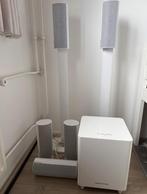 Harman kardon complete speakerset wit incl. subwoofer, Zo goed als nieuw, Complete surroundset, 120 watt of meer, Ophalen