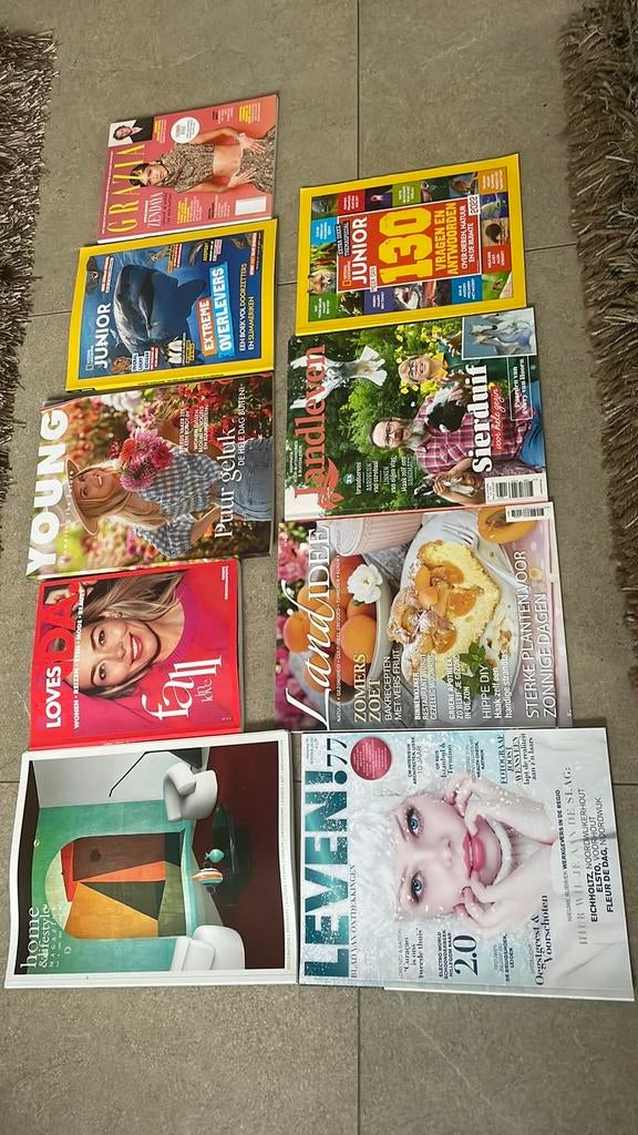diverse tijdschriften, Ophalen of Verzenden, Zo goed als nieuw, Damesbladen