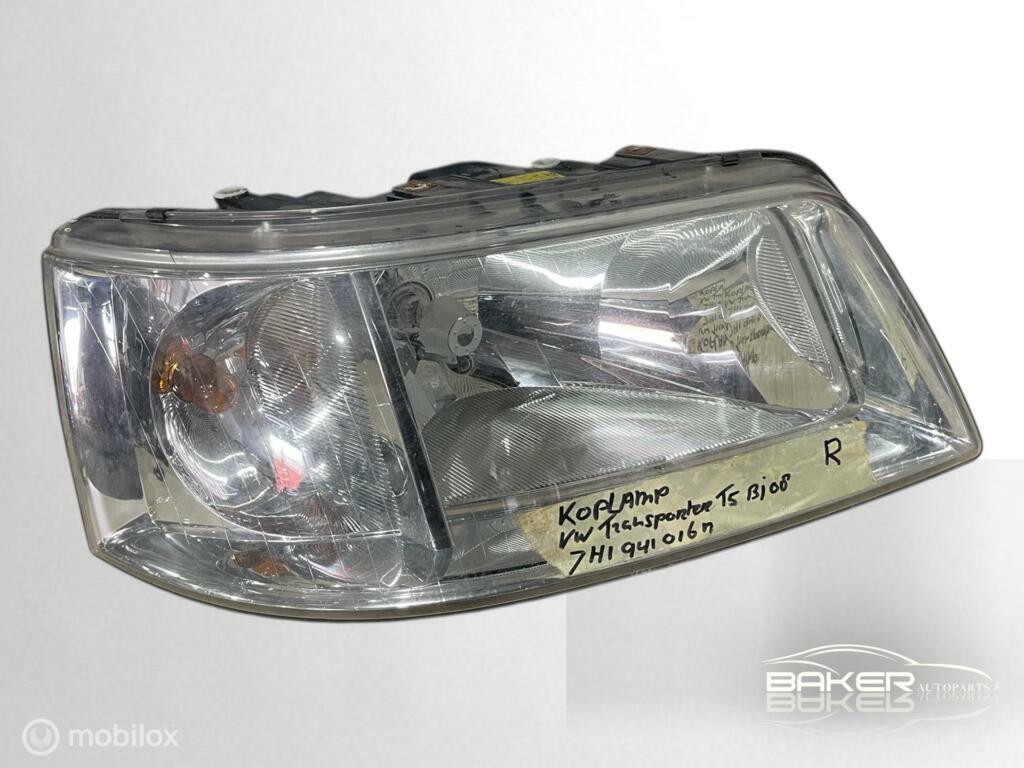 Koplamp rechts Volkswagen Transporter T5 (03-09) 7H1941016N, Gebruikt, Volkswagen, Ophalen of Verzenden, Volkswagen