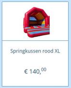 Springkussen rood XL te huur, Ophalen, Zo goed als nieuw, Overige
