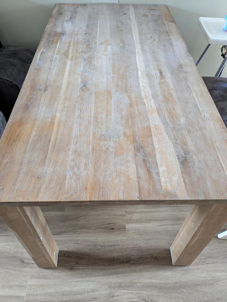 Eet tafel eikenhout, Ophalen, Gebruikt, Eikenhout, 50 tot 100 cm