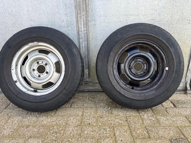 Stalen velg 14", 5 gat, steek 100, as 65,1, o.a. Volvo 240, Ophalen, 14 inch, Overige, Gebruikt