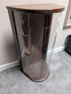 Vintage hoekkastje, 80x45 cm, Met plank(en), Minder dan 50 cm, Gebruikt, Glas
