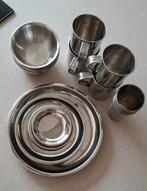 Rvs serviesset, Huis en Inrichting, Keuken | Servies, Ophalen, Overige materialen, Gebruikt, Overige typen