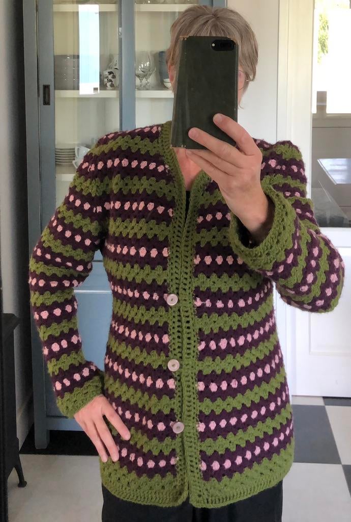 Granny square vest maat 42/44, Kleding | Dames, Ophalen of Verzenden, Zo goed als nieuw, Maat 42/44 (L)