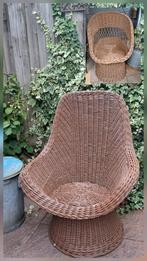 Rieten stoelen 2 maten voor binnen of buiten, Huis en Inrichting, Stoelen, Ophalen, Bruin, Twee