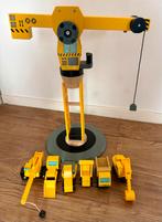 Houten kraan met bouwvoertuigen, Ophalen of Verzenden, Gebruikt, Jongen of Meisje