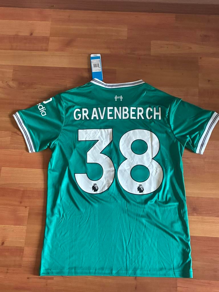 Liverpool derde shirt Gravenberch, Maat M, Verzenden, Nieuw, Shirt