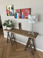 Site Table Eiken Maison Manon, Eikenhout, Ophalen of Verzenden, Zo goed als nieuw, 150 tot 200 cm
