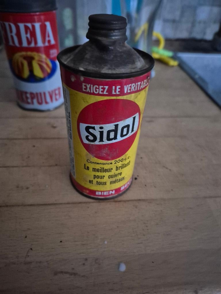 curiosa oud blik sidol zie foto, Ophalen of Verzenden