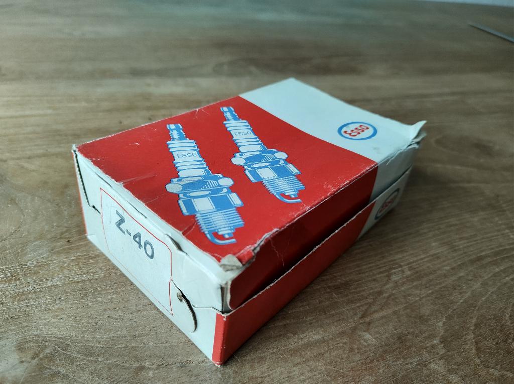 oldtimer vintage Esso bougies Z-40 in verpakking NOS, Auto-onderdelen, Ophalen of Verzenden, Nieuw