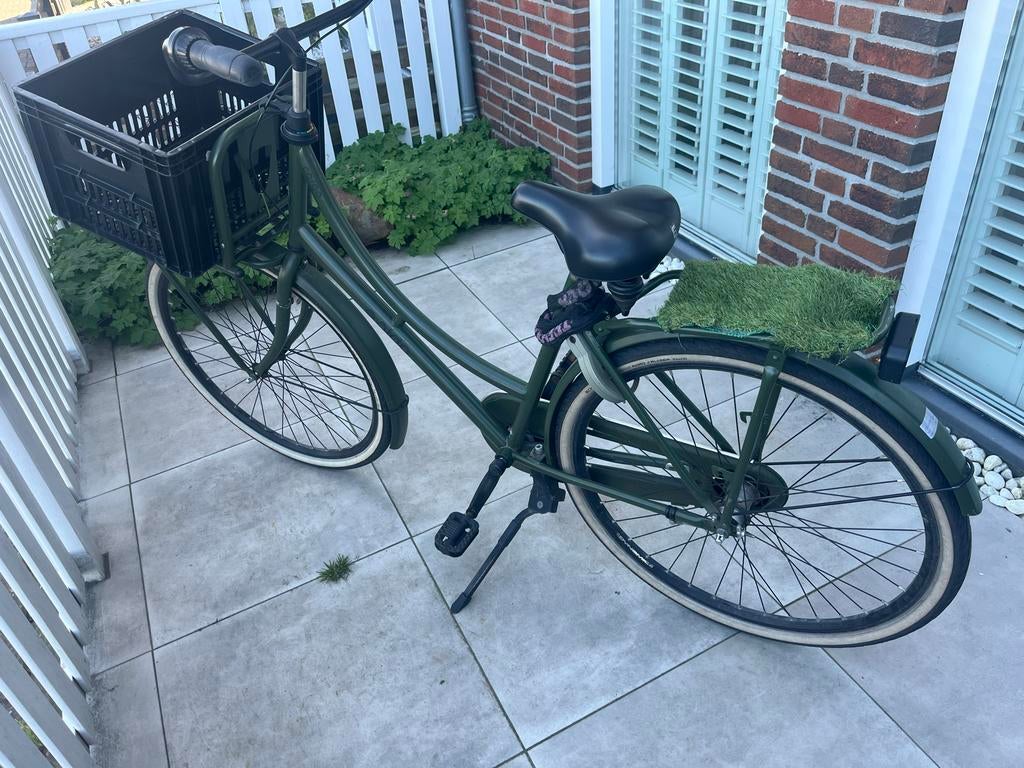 Groene Aldo Cargo fiets met krat, Ophalen of Verzenden, Gebruikt, Overige merken