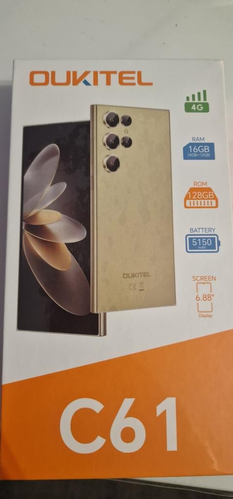 Oukitel C61 4G Smartphone - Nieuw in doos, Telecommunicatie, Mobiele telefoons | Overige merken, Nieuw, Ophalen of Verzenden, Klassiek of Candybar