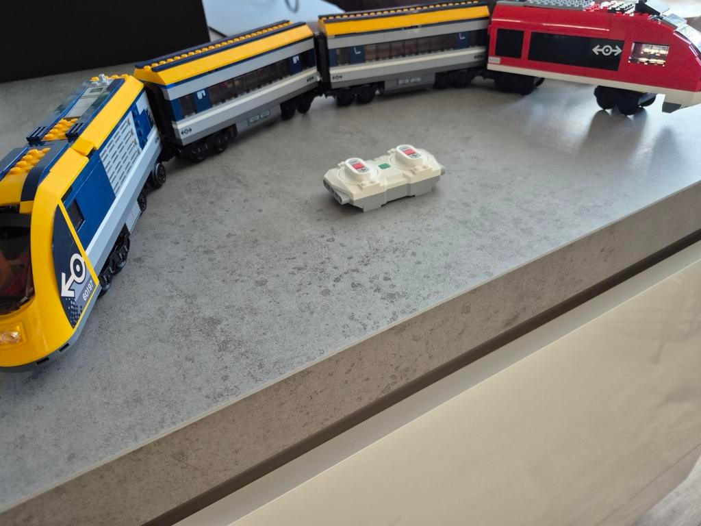 Lego trein met afstandsbediening en rails, Ophalen