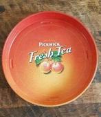 Oranje dienblad Pickwick Fresh Tea, Ophalen of Verzenden, Rond, Metaal