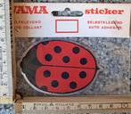 Vintage sticker Vama lieveheersbeestje liefde geluk, Ophalen of Verzenden, Zo goed als nieuw