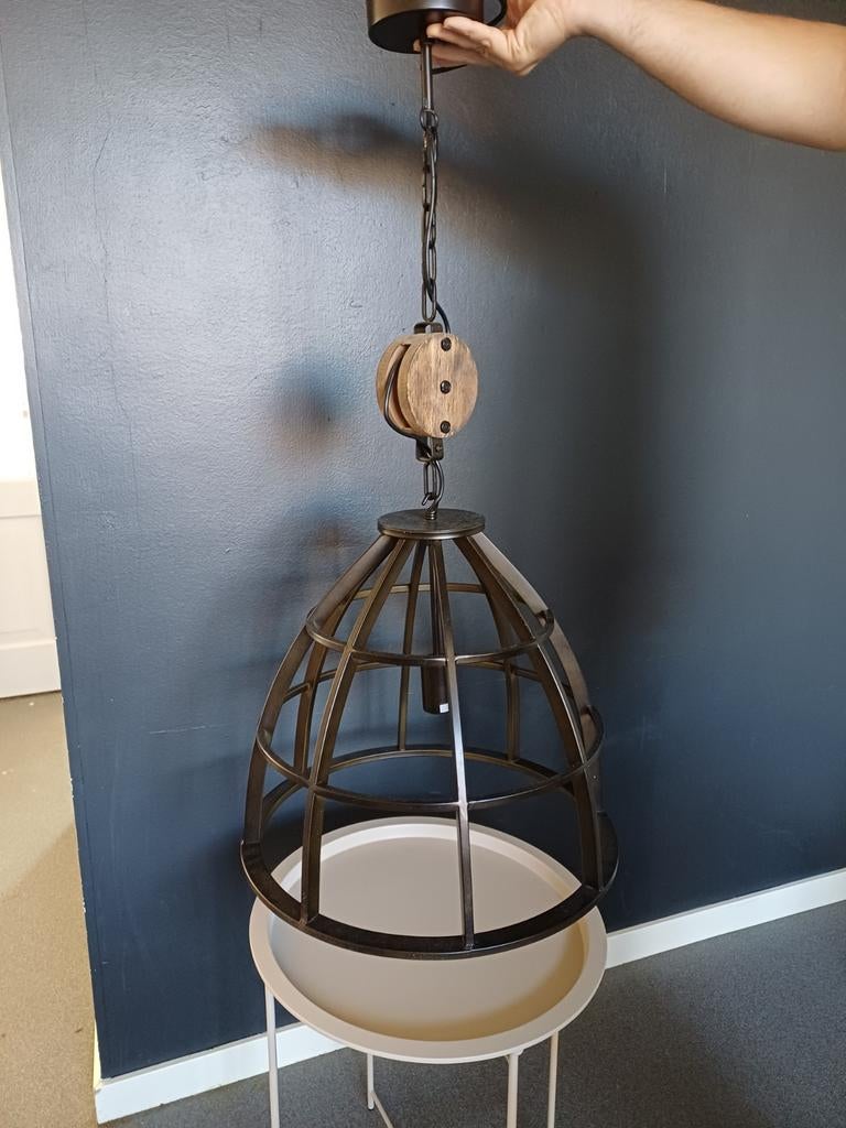 Industriële hanglamp, Ophalen of Verzenden, Zo goed als nieuw, Minder dan 50 cm