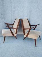 Fauteuils, mooie vintage set!, Huis en Inrichting, Ophalen, Gebruikt, 75 tot 100 cm, Webe,Louis van Teeffelen,vintage,teak furniture