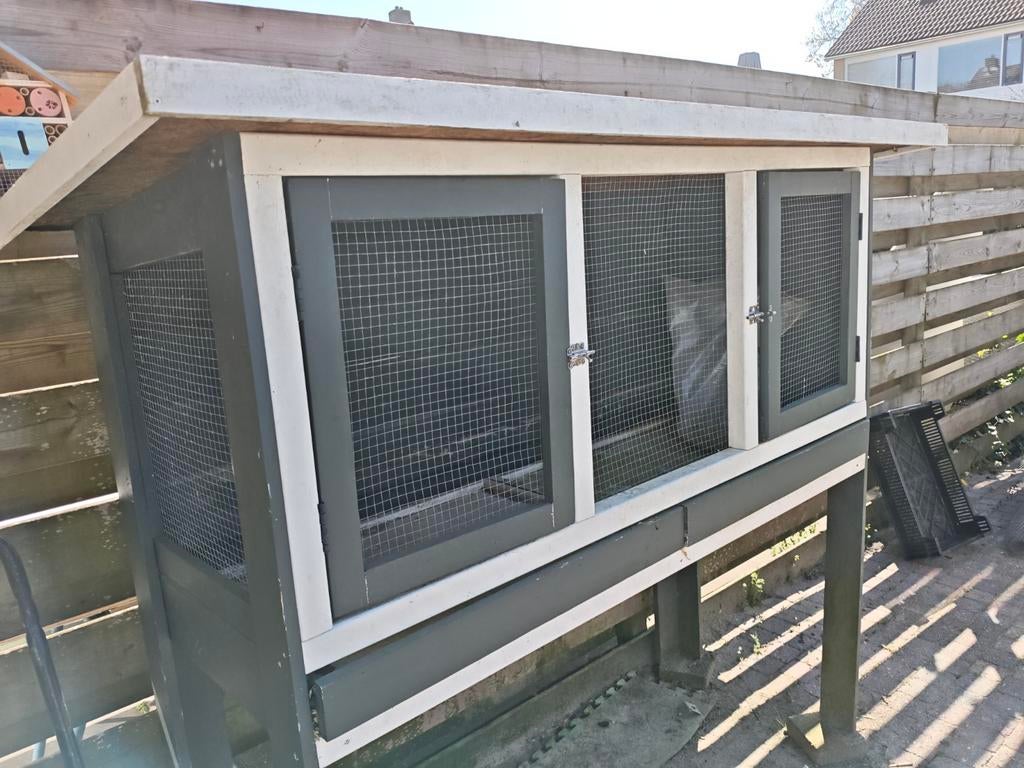 Mooi en ruim dierenhok voor kwartels, cavia’s of konijnen, Ophalen, 90 cm of meer, Konijn, Hok