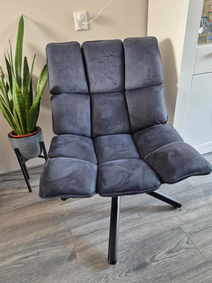 Fauteuil Daan blauw, Huis en Inrichting, Fauteuils, Zo goed als nieuw, 50 tot 75 cm, 75 tot 100 cm, Ophalen