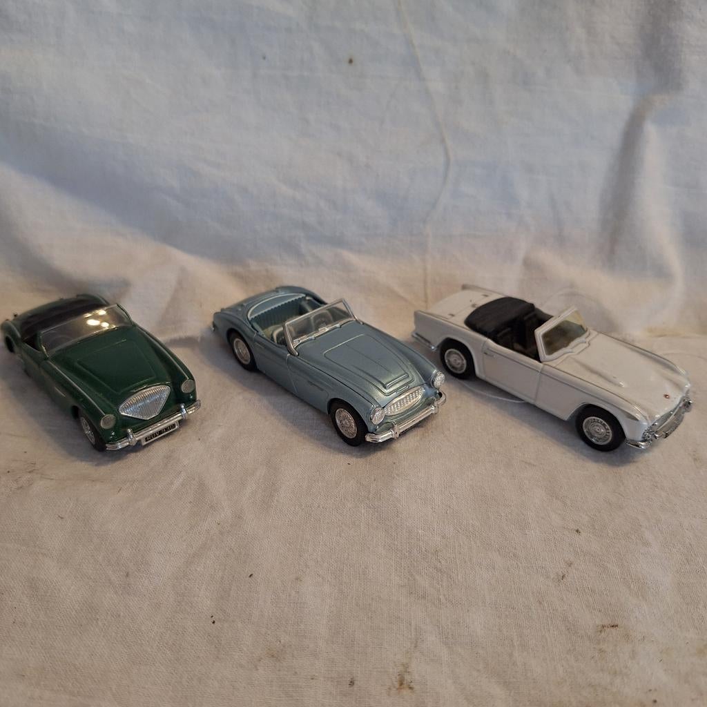 Set van 3 klassieke sportwagens - Schaalmodellen, Verzenden, Gebruikt, Auto, Overige merken