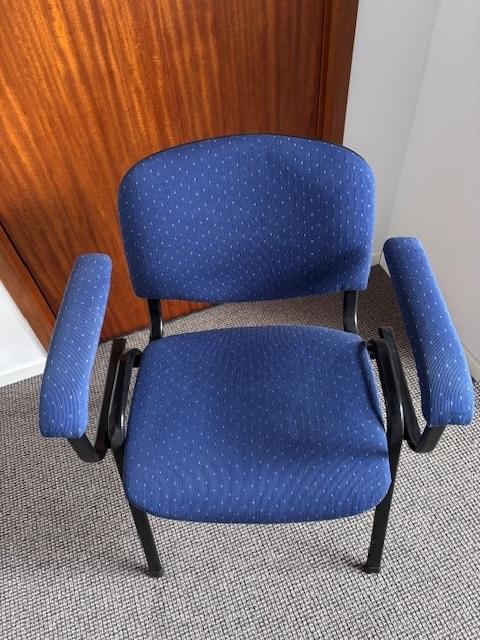 Bijzetstoel / bureaustoel, Ophalen, Bureaustoel / bijzetstoel, Gebruikt, Blauw