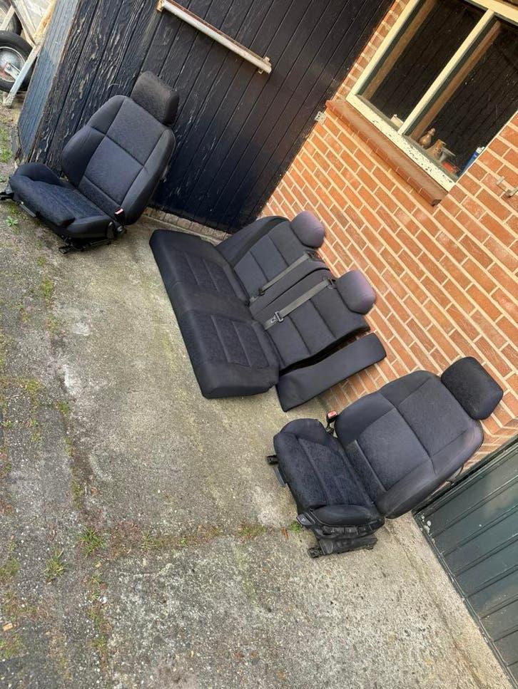 BMW E36 coupé sportstoelen + achterbank interieur stof, Ophalen, Gebruikt, BMW