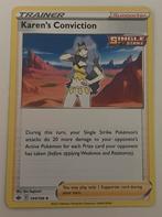 Karen’s conviction, Hobby en Vrije tijd, Verzamelkaartspellen | Pokémon, Ophalen of Verzenden, Nieuw, Losse kaart