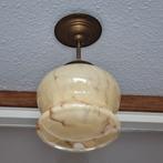 Art Deco Plafondlamp - 30cm, Huis en Inrichting, Lampen | Hanglampen, Ophalen of Verzenden, Glas, Zo goed als nieuw, Minder dan 50 cm