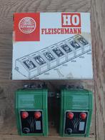 FM 6925-1	Fleischmann 3-weg wisselschakelaar met doos, Gelijkstroom, Fleischmann, Rails, Ophalen of Verzenden