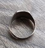 18 de eeuw Bodemvondst Zilveren Zegelring Signet Wapenschild, Antiek en Kunst, Ophalen of Verzenden, Zilver